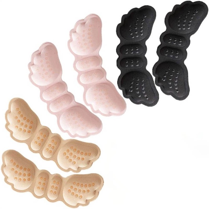 Set 3 bucati stickere calcai Sunmostar, material burete, multicolor