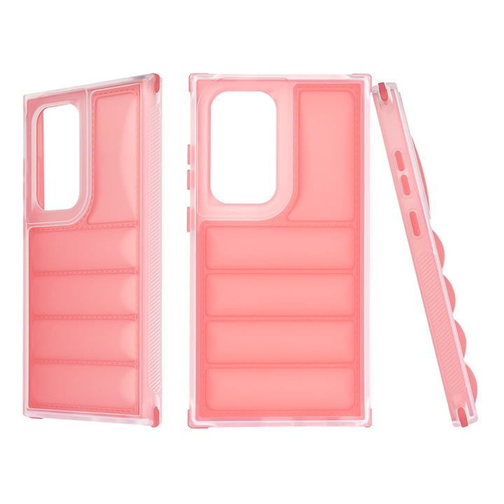 Защитен калъф за Samsung Galaxy S24 Ultra, Cipsir Protect, Wave Shield, V45, термопластичен, благороден червен