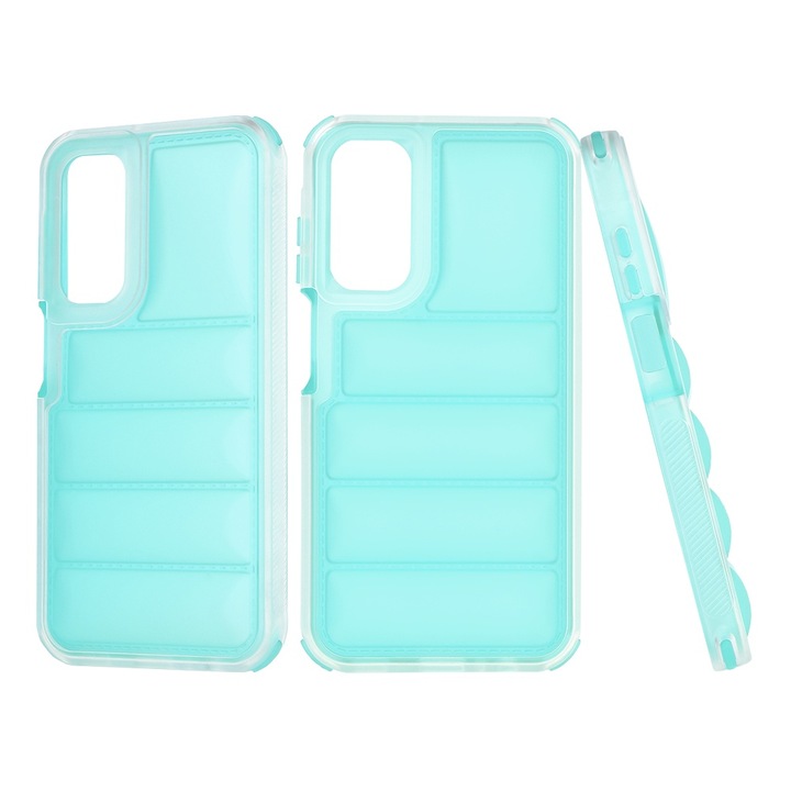 Husa Protectie pentru Samsung Galaxy A15 4G/A15 5G, Cipsir Safe, Wave Shield, V71, Termoplastic, Turquoise