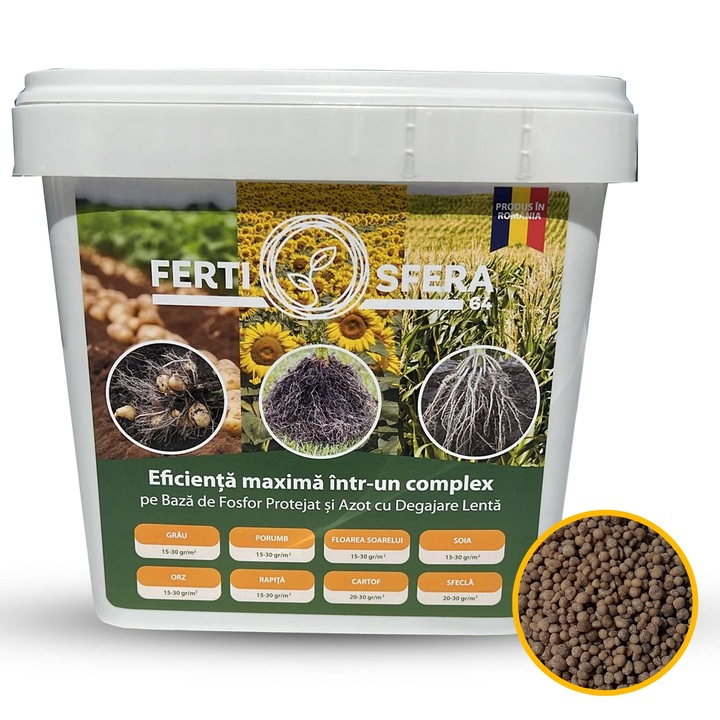 NP Комплексен тор с азот и фосфор - Ferti Sfera 64, 18% N, 46% P2O6, 100 дни ефект, 2 кг