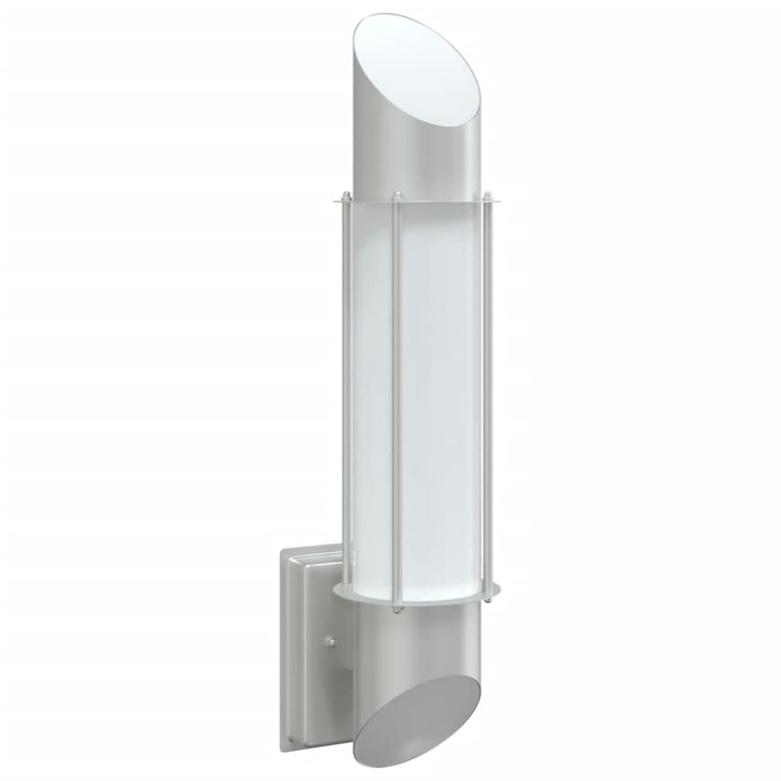 Corp de iluminat exterior de perete vidaXL, argintiu, otel inoxidabil, 0.99 Kg