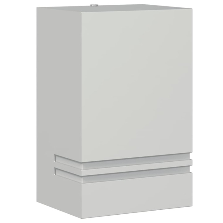 Corp de iluminat exterior de perete vidaXL, argintiu, otel inoxidabil, 0.52 Kg, 9,5 x 7,5 x 15 cm