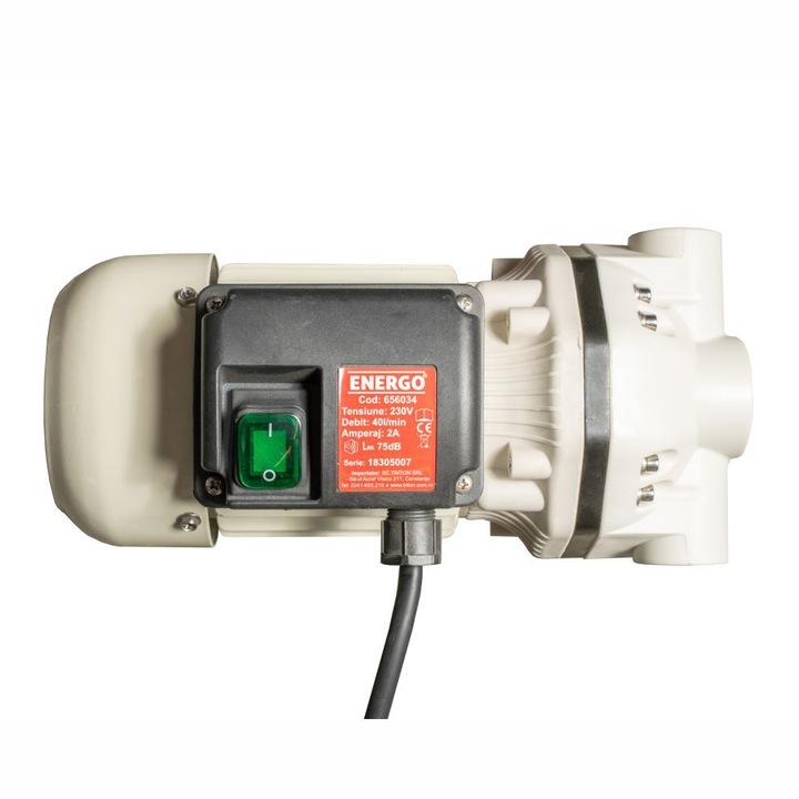 Pompa transfer cu membrana pentru Adblue Qmax-40L/min Hmax-35mCA 230 V Ebergo