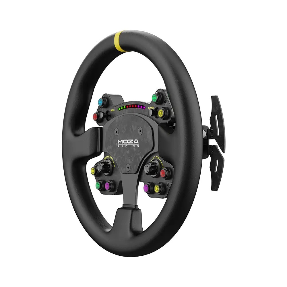 2,800円お安く!◎完売再製作◎Volan SPEED FLEX 1◎8.5 Volan cu piele MOZA RS V2 pentru baze R5, R9 V2, R12, R16, R21