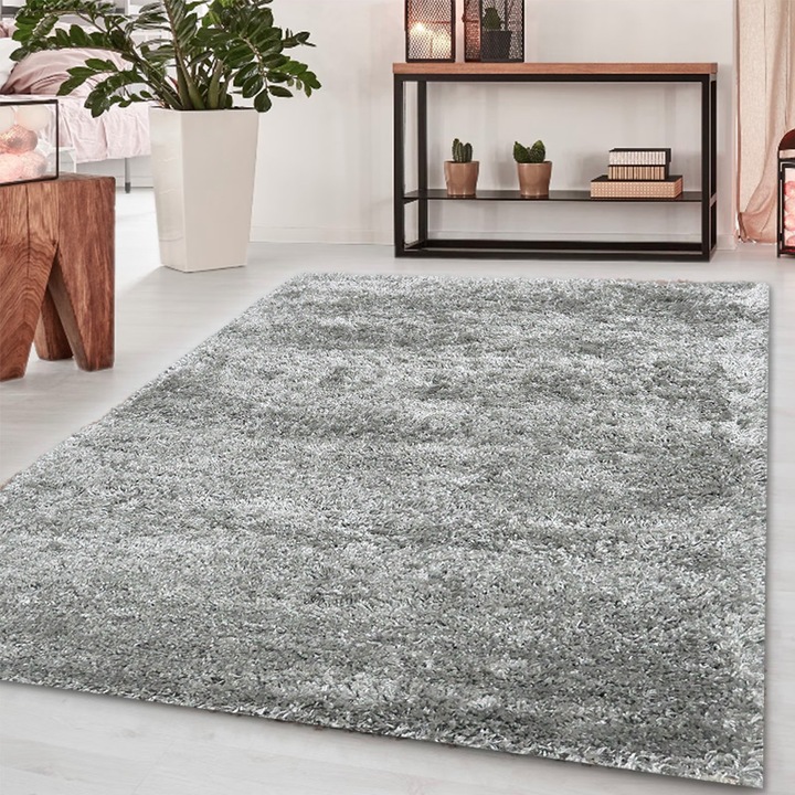 Caren egyszínű shaggy szőnyeg 5121 l. szürke 200x290cm