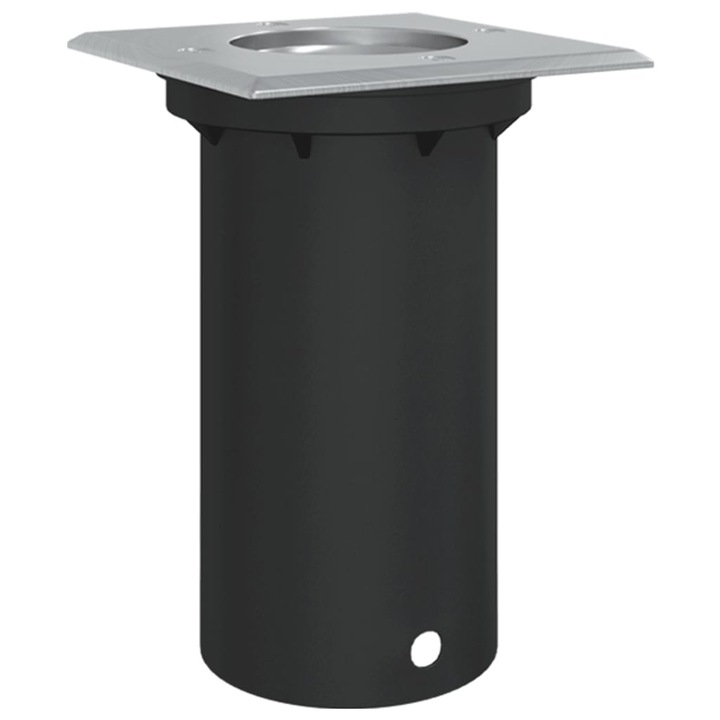 Lampa exterioara de sol vidaXL, patrat, negru, 10,5x10,5 cm, aluminiu, 0.48 Kg