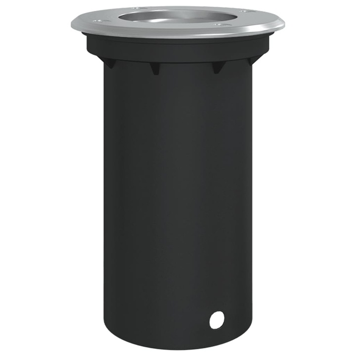 Lampa exterioara de sol vidaXL, rotunda, negru, 10,5x10,5 cm, aluminiu, 0.48 Kg