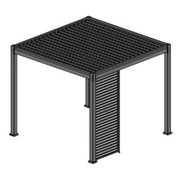 Rojaplast bioklimatikus pergolához vízszintes alumínium árnyékpanel - 1 méter (kiegészítő)