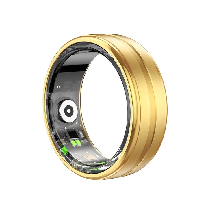 Inel Smart Marimea 8, Diametru 57.17mm - Techsuit (R06) - Gold