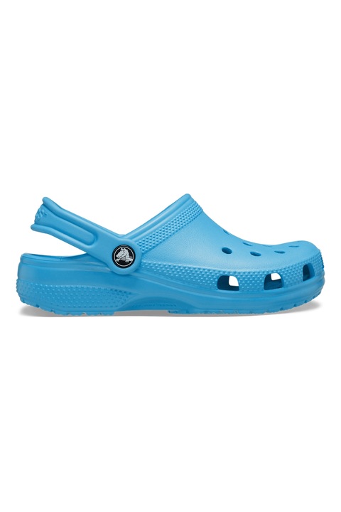 Crocs, Saboti slingback cu perforatii, Albastru aquamarin