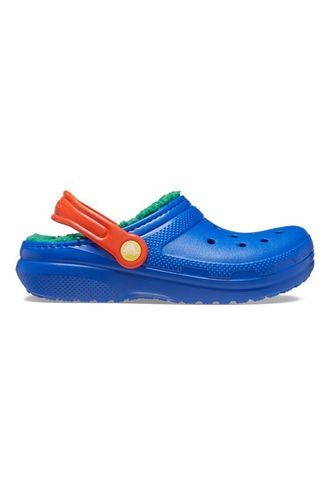 Crocs, Saboti slingback cu perforatii, Portocaliu/Albastru inchis