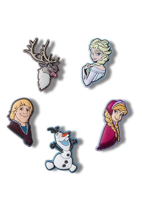 Crocs, Джибиц с тема Frozen - 5 броя, Многоцветен