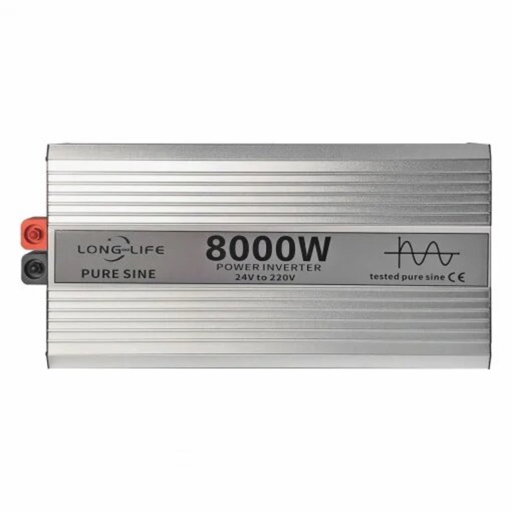 Invertor 8000 W, sinus pur, 24 V - 220 V, auto si sisteme panouri solare, inverter unda pura, tir, rulota, autorulota, testat osciloscop, barca, casa