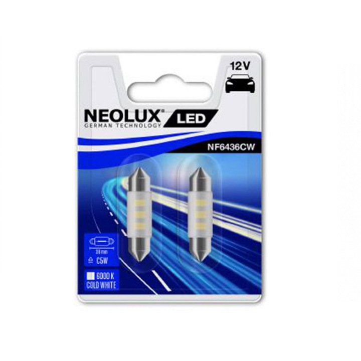 Led izzó készlet 12V 0.5W Sv8.5-8 Blister Neolux, 2 db