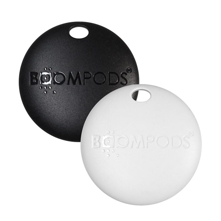 Boompods Boomtag fekete & fehér bluetooth tracker tag szett (2 db)