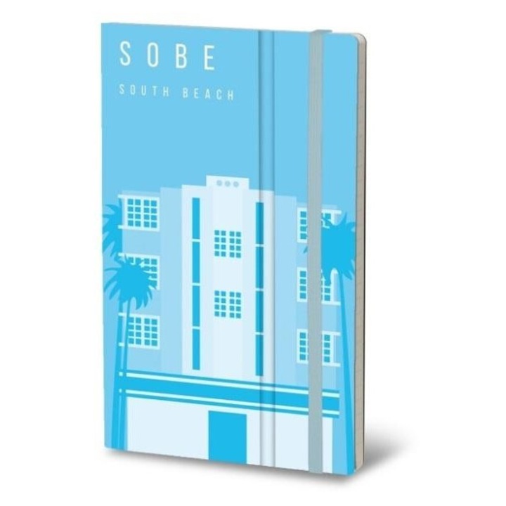 Stifflex South Beach jegyzetfüzet, 192 oldal, kemény borító, 13x21cm