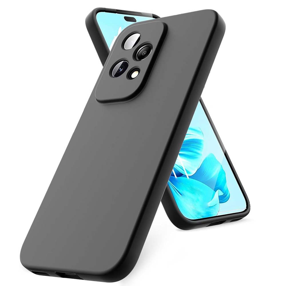 BestCase® Husa Premium Silicon, Compatibila Cu Honor 200 Lite, 1.2MM Slim, Microfibra in interior, Antisoc, Rezistent la socuri, Protectie Camera, Negru