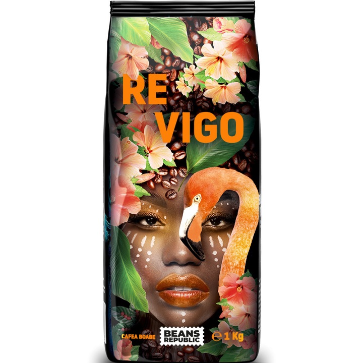 Cafea boabe, Revigo Arabica si Robusta, Beans Republic, 1 kg