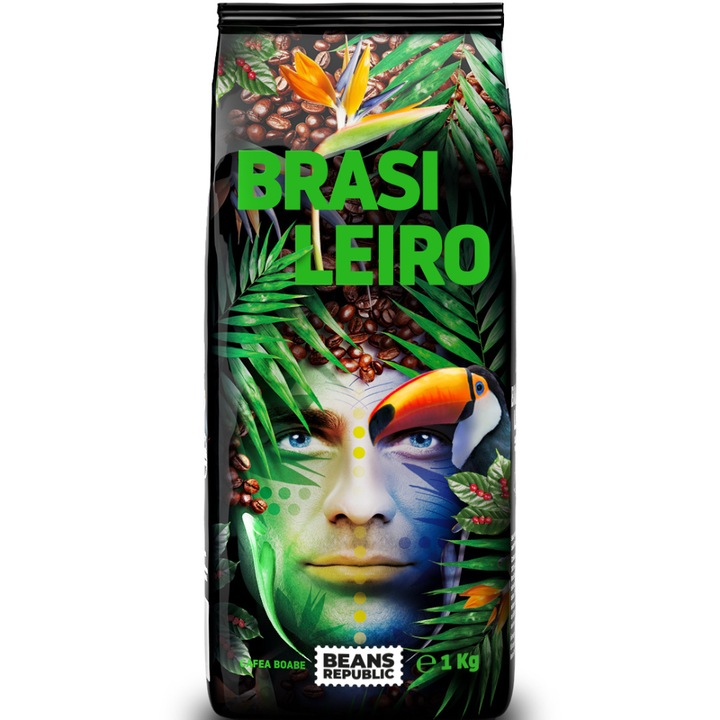 Beans Republic Brasiliero 100% Arabica szemes kávé, 1kg