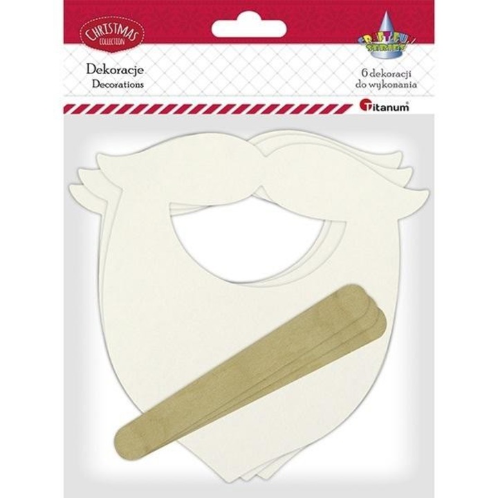 Комплект от 6 Барби Дядо Коледа за Сглобяване, Титаниум, Картон, 145x150мм