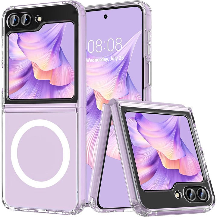 Калъф за Samsung Galaxy Z Flip 6 с MagSafe Anti-Shock 1.5мм прозрачен