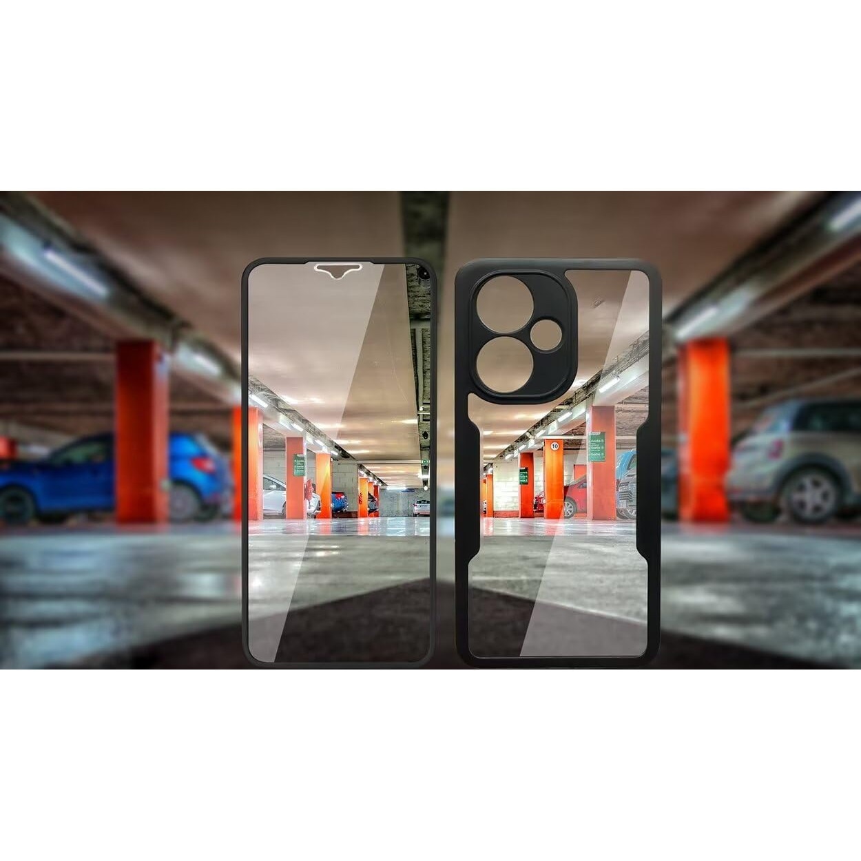 Pachet 360: Husa cu folie integrata pentru Xiaomi Redmi 13 Cover360 fata / spate - roz