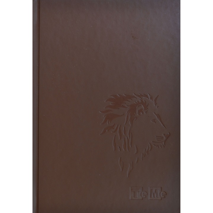 Caiet TeMe A5 premium, dictando, coperta cartonata, 112 file, cusut, culoare maro