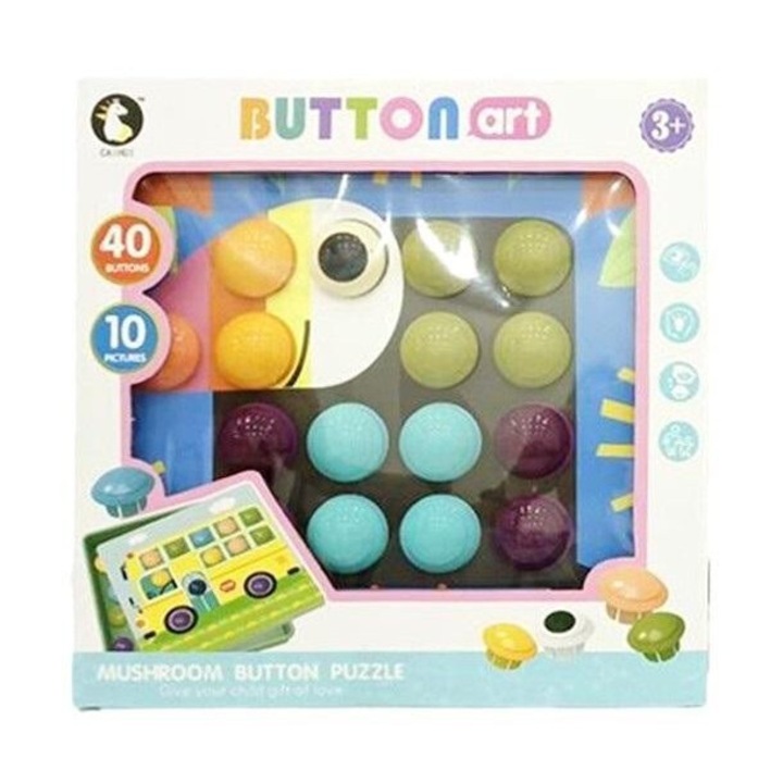 Set de puzzle pentru copii SWEDE, 40 piese, multicolor, 265x267 mm