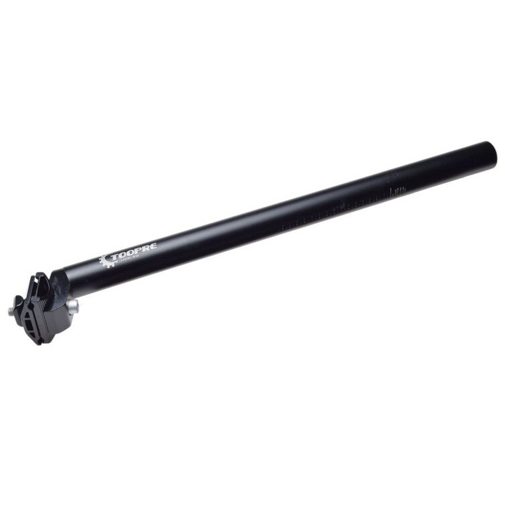 Алуминиев прът 28.6mm x 450mm, черен цвят, 370g