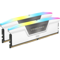 Memorie Corsair Vengeance RGB 32GB, DDR5, 5600MHz, CL40, 2x16GB, 1.2V, Intel XMP, Alb
