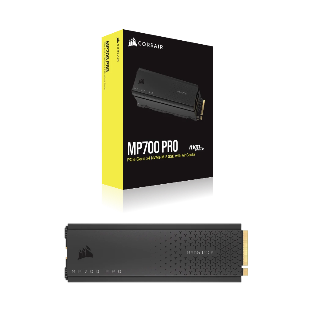 新品 Corsair MP700 PRO 2TB Gen5 NVMe SSD MP700 PRO 2TB with Air Cooler PCIe Gen5 x4 NVMe 2.0 M.2 SSD