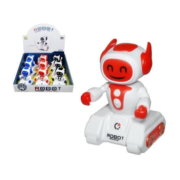 Robot de jucarie SWEDE MIX, miscare brate si cap, multicolor, 89x78mm