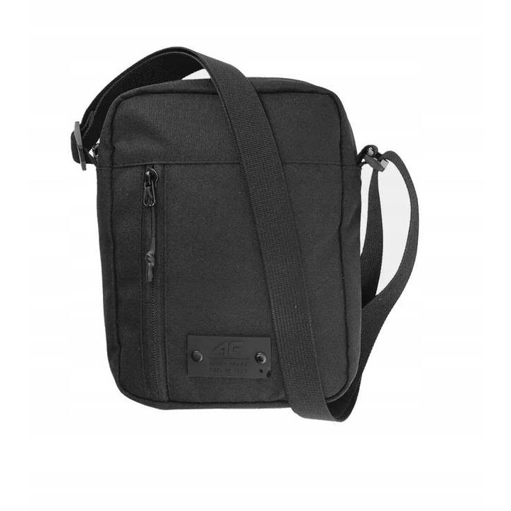 Sporttáska 4F U059, poliészter, vízálló, fekete, 17x22x4,5cm