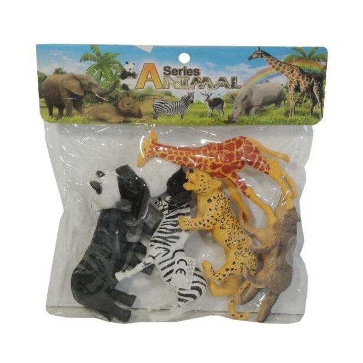 Set Figurine Animale Salbatice SWEDE, 6 Piese, Multicolor, 258x245 mm