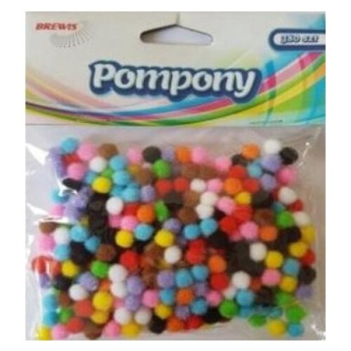 Set pomponi, Brewis, 7mm, 380 bucati, 120x150mm