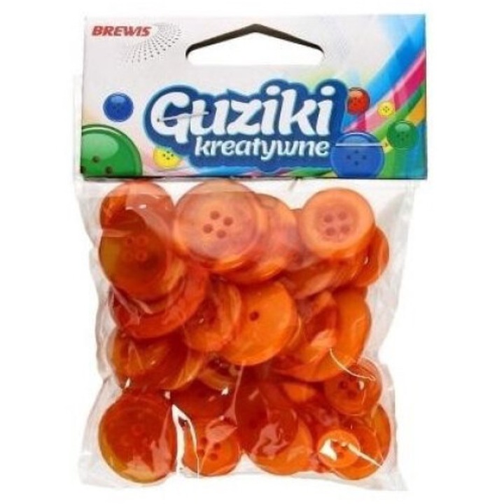 Set de nasturi Brewis, portocaliu, 40g, 121x121mm