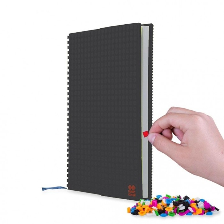 Agenda A5 in linie PIXIE CREW, silicon, negru, 163x244mm