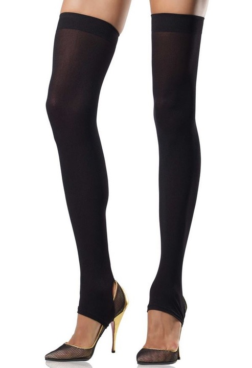 Ciorapi opac negri cu banda fara talpa marime universala