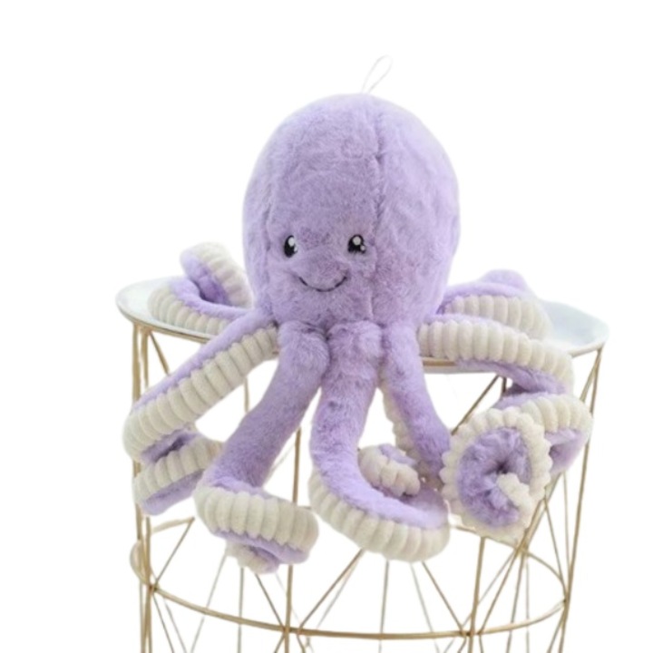 Плюшена играчка октопод Beizhisi, 80см, лилав