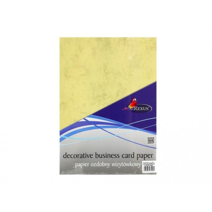 Декоративна хартия Beniamin A4, 20 листа, слонова кост, 240 g/m2, 300x218mm