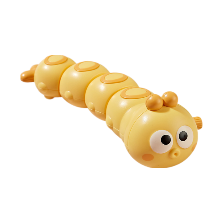 Jucarie interactiva, Omida mecanica, ABS, 4x4x15cm, 0-3ani, Galben