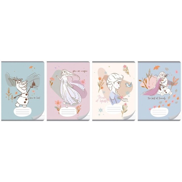 10 db Frozen diktálófüzet készlet, Beniamin, A5, 32 lapos, többszínű