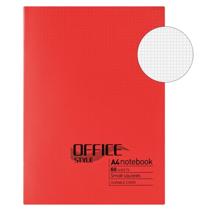 Notebook A4 Mathematics Red Cover - 60 Sheets Ibanez