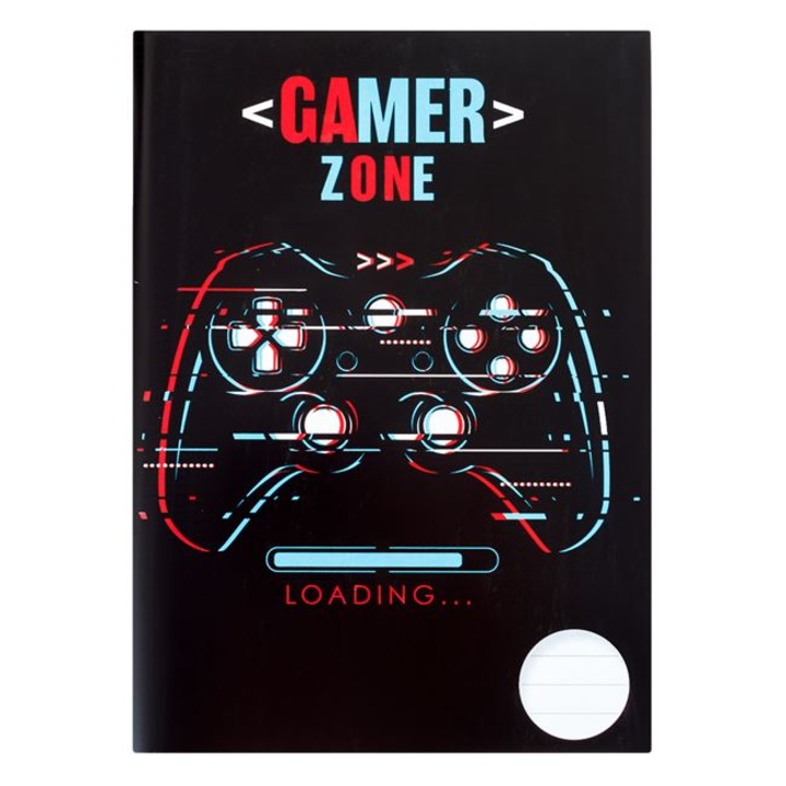 Notebook A5 Black Gamer - 80F Shakaya