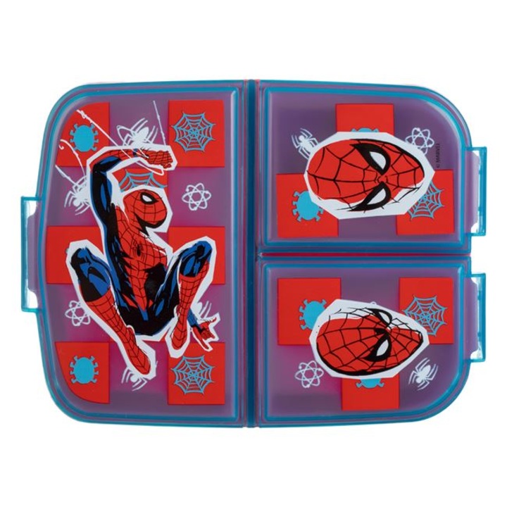 Caserola cu 3 Compartimente Albastra Rosie Spiderman 790ml Ayanapa
