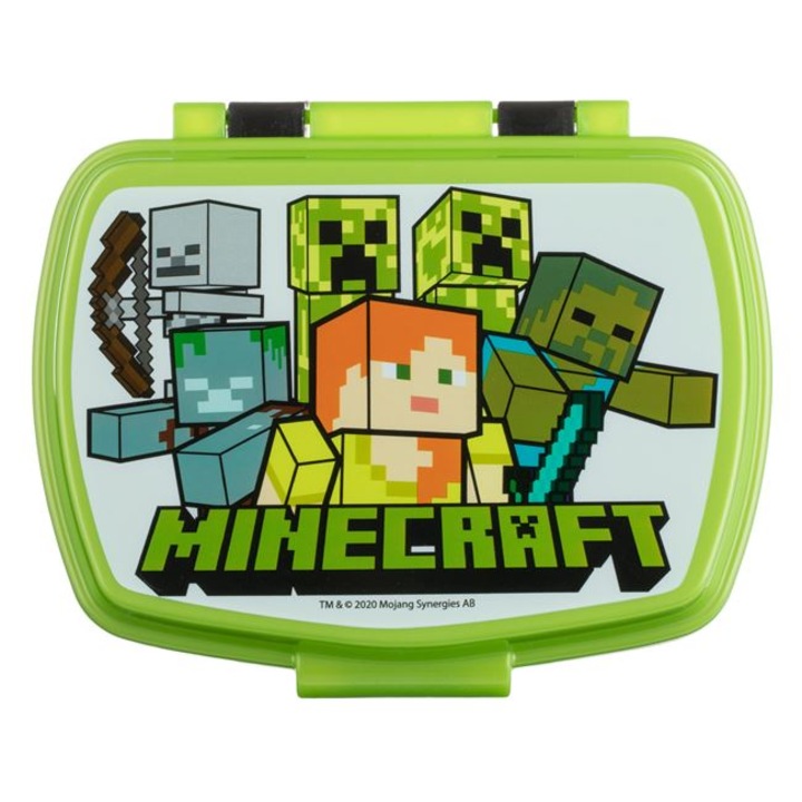 Black Ételdoboz, Lime Green Minecraft 630ml Dexter
