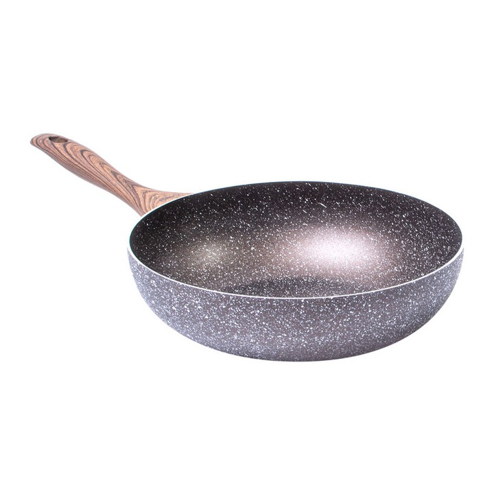 Тиган WOK Brio Mocca Marble, 24см, индукция