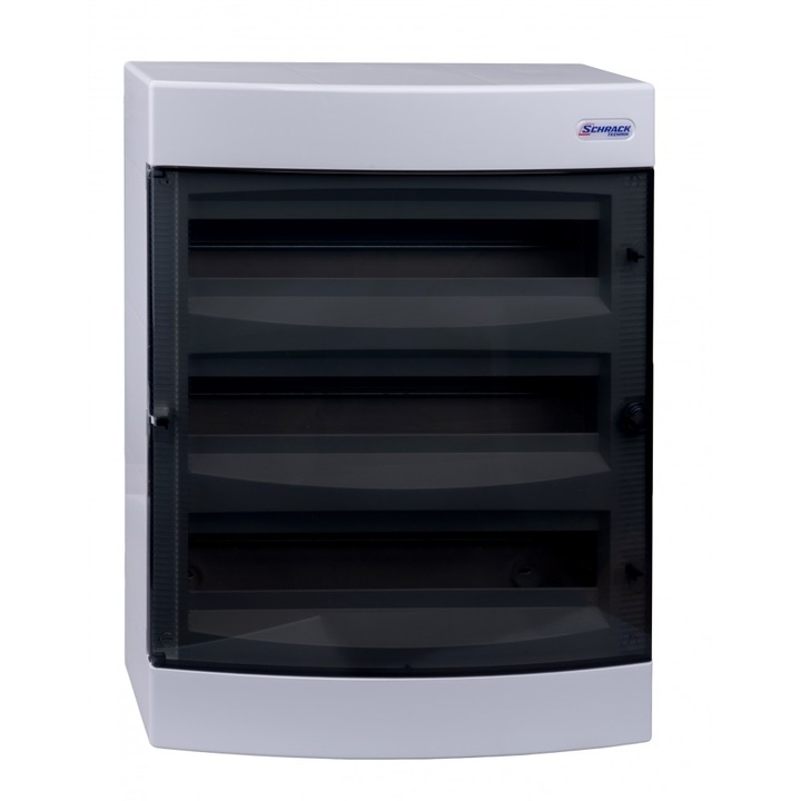 Tablou electric locuit Schrack Technik BK080107--, Pentru instalare in exterior, Usa transparenta, 54 Module, 3 randuri, IP 40