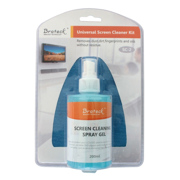 Kit de curatare ecran, 2 in 1, 300 x 300 mm, 200 ml