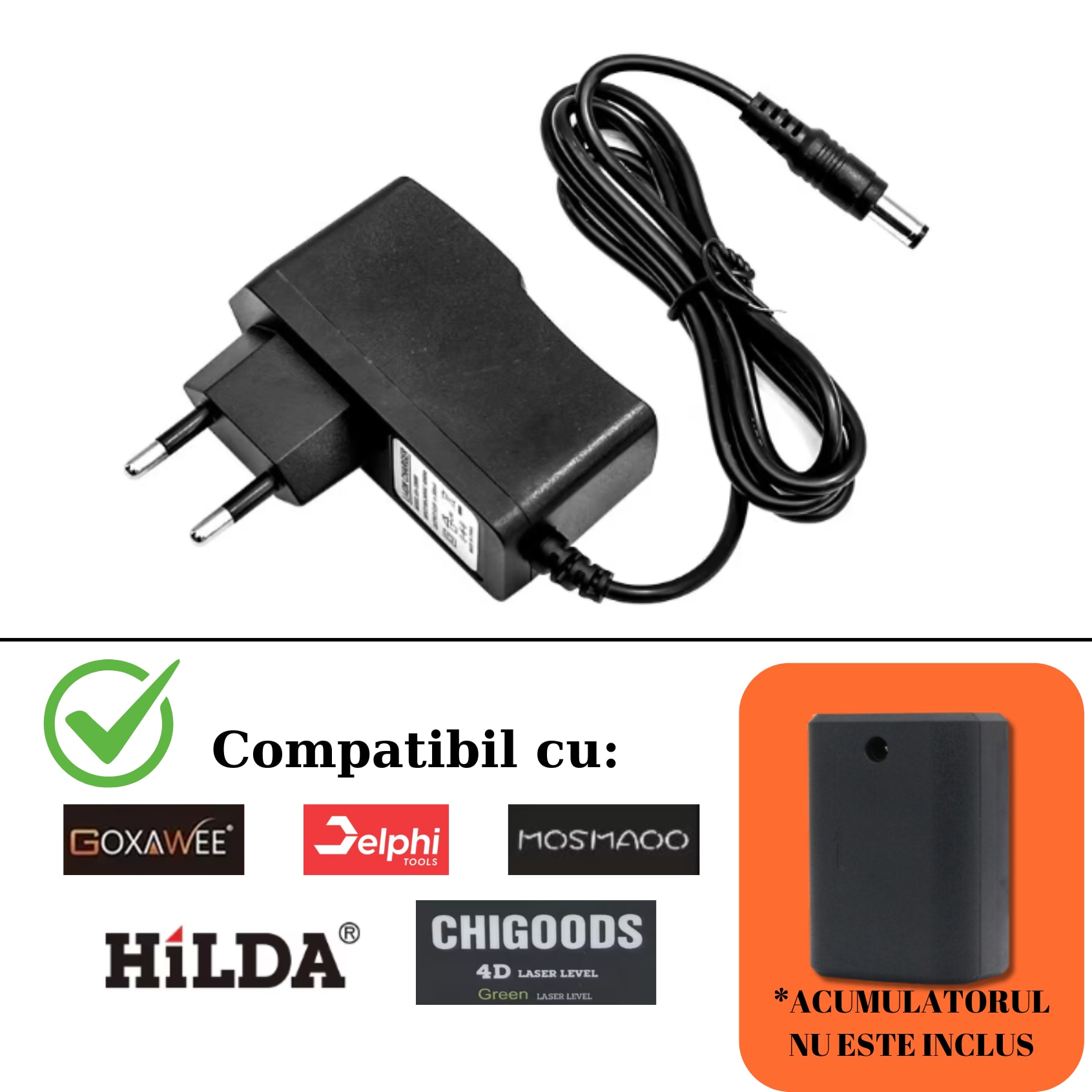 Incarcator Pentru Acumulatori Nivela Laser 12/16linii compatibil